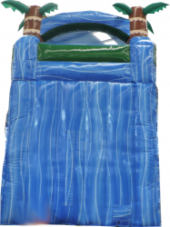 18' Blue Hurricane Water Slide