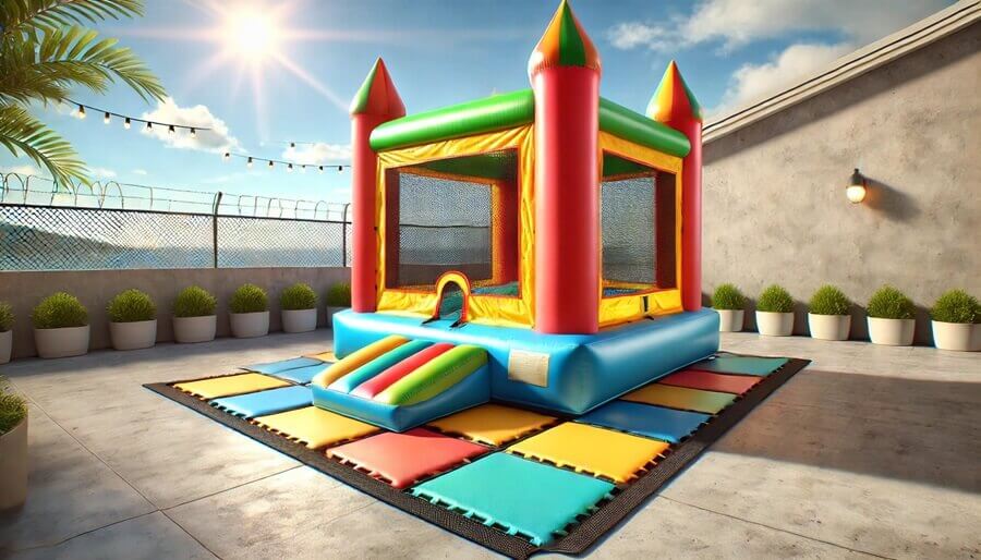 Can You Put A Bounce House On Concrete